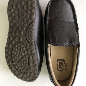 Brown boys dress shoes
